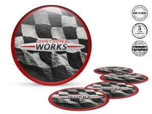 Mini Cooper Domed Stickers Edition Custom Rim Decals